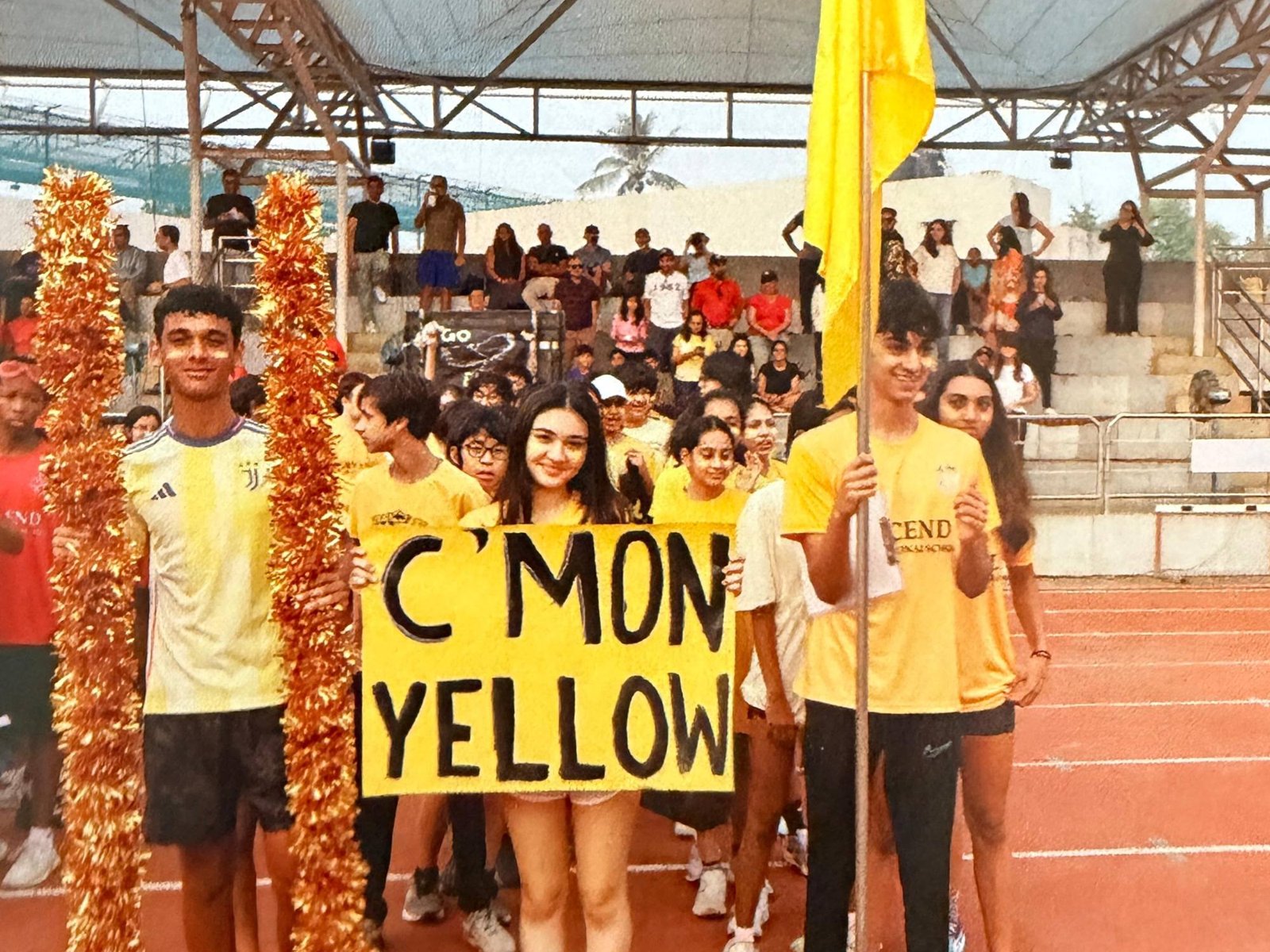 Leading Yellow House at Sports Day