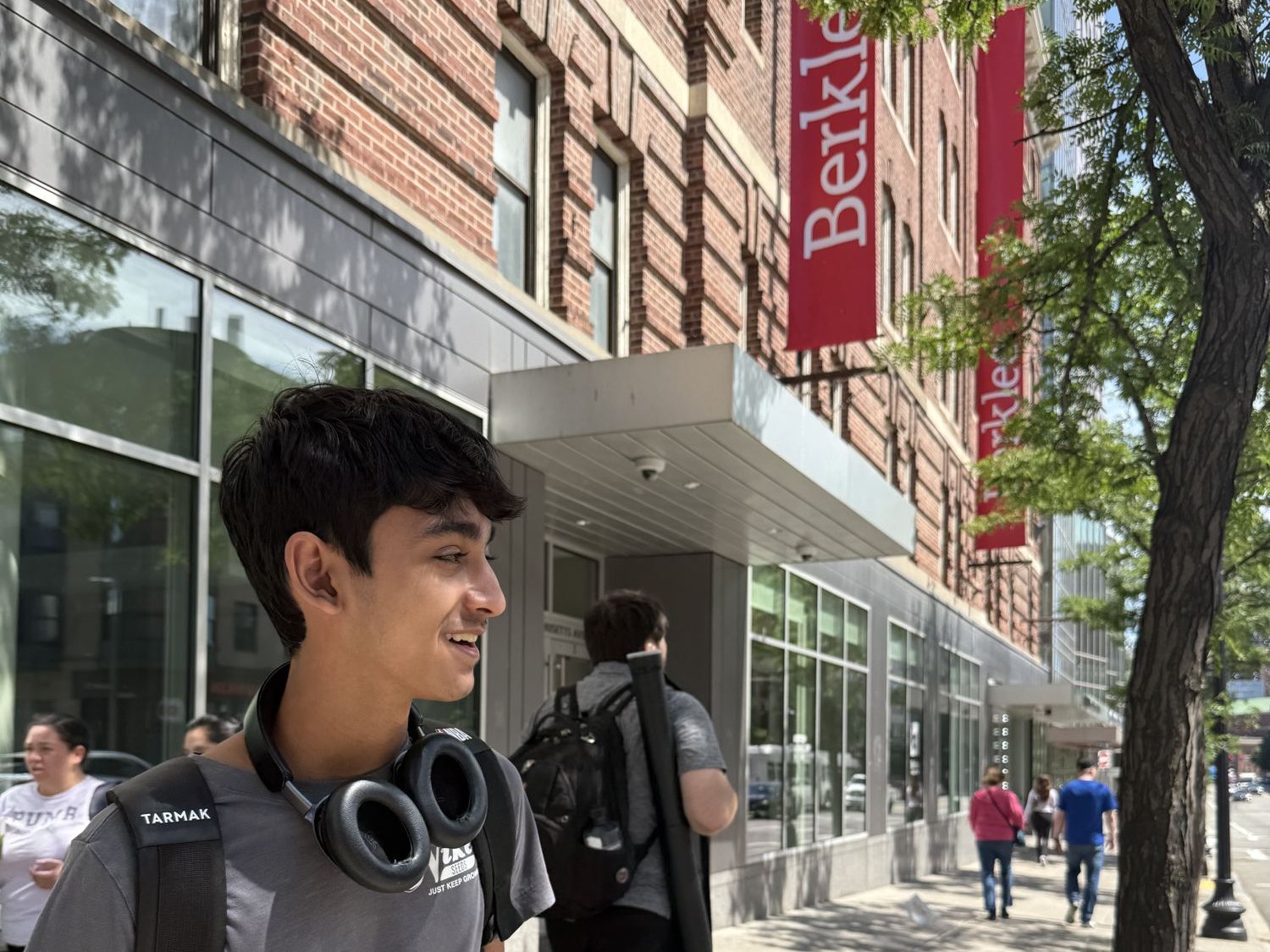 Outside Berklee College of Music, Boston